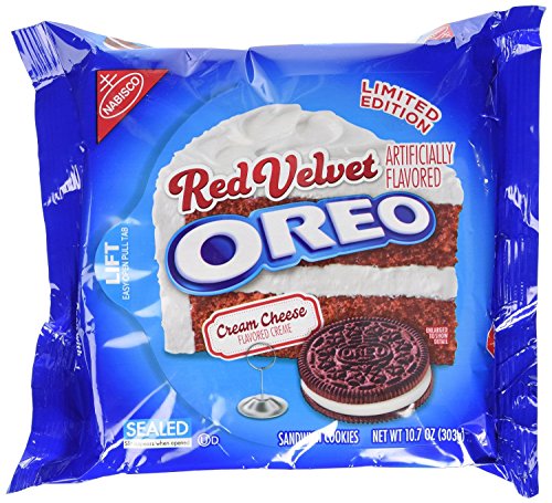 Oreo Seasonal Red Velvet Cookies, 10.7 Ounce (4 pack)(Limited edition)