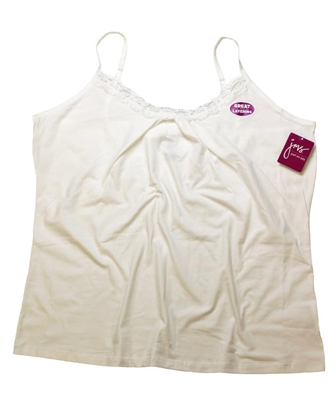 Just My Size Cami Long Plain Adjustable Spaghetti Plus 1X, 2X, 3X ...
