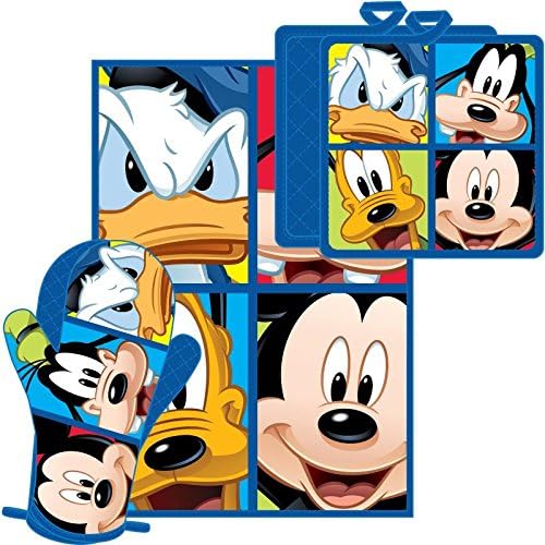 Fab Four Mickey Donald Goofy Pluto Kitchen Towel Set