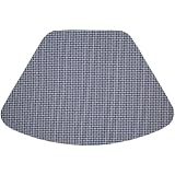 Blue/White Wipeable Wedge-Shaped Placemat for Round Tables
