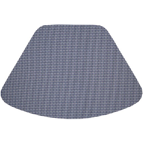 Blue/White Wipeable Wedge-Shaped Placemat for Round Tables