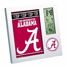 NCAA Alabama Crimson Tide Digital Desk Clock Picture Frame by