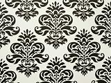 LUXUR RETRO BAROCK TAPETE BESTSELLER SCHWARZ WEI&szlig;
