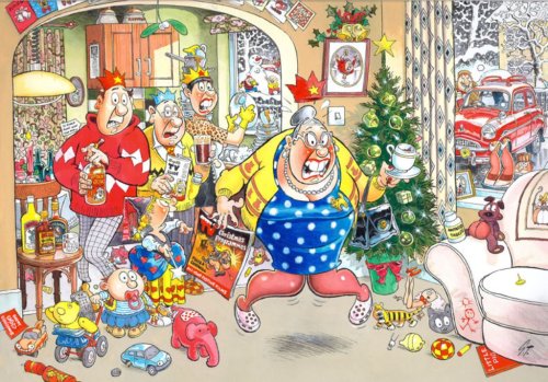 Childrens Toyshop  Toys : Jumbo Puzzle - Christmas Wasgij 3 - Short Circuit Puzzle (1000 Pieces)