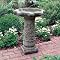 Garden Bird Bath - Vine Design Stone Birdbath Feeder