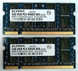 Elpida 2GB DDR2 2Rx8 PC2-6400S-666 800MHz Memory Ram EBE21UE