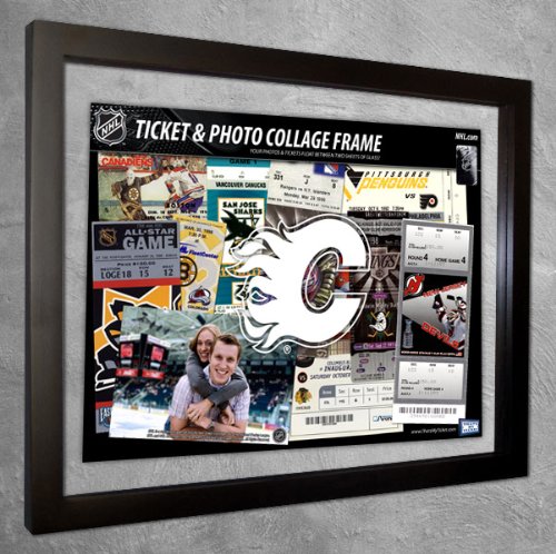 Calgary Flames Ticket & Photo Collage Frame (w Logo)
