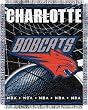 Charlotte Bobcats Focus Series Throw Blanket - NBA Basketball Fan Shop Sports Team Merchandise