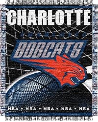 Charlotte Bobcats Focus Series Throw Blanket - NBA Basketball Fan Shop Sports Team Merchandise