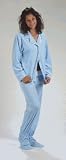 Apparel : Footzies Baby Blue Footed Pajamas for Women