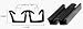 CRL Flexible Flocked Rubber Glass Run Channel for Universal Applications - 96 in long
