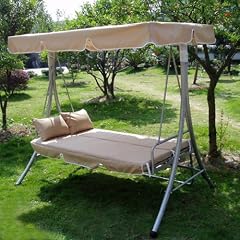 Luxus Loywe Hollywoodschaukel Gartenschaukel Beige LW10