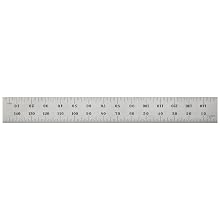 Starrett C635E-150 Spring Tempered Steel Rule With Millimeter Graduations, 150mm Length, 19mm Width, 1.2mm Thickness