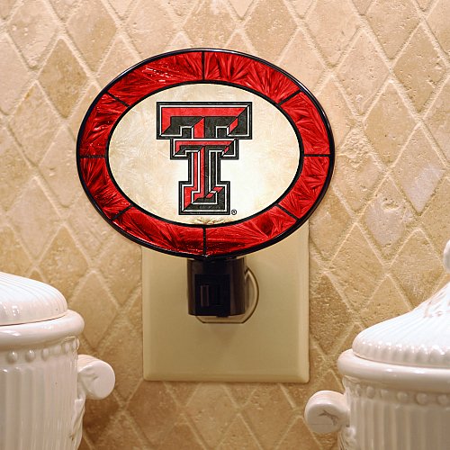 Memory Compnay Texas Tech Red Raiders Art-Glass Night Light