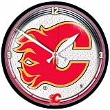 NHL Calgary Flames Round Clock