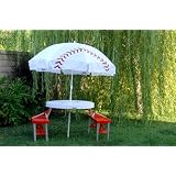 Baseball Table Umbrella Folding Set - Good Gift Idea