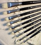 Winsor Newton Artists Oil Brush- Bright Size #4