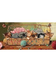 Art and Craft Supply: Dimensions Needlecrafts Counted Cross Stitch, Kitty Litter - EKS