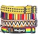 Blueberry Pet 8 Patterns Elite Basic Dog Collar with Flame Stitch and Henley Stripes, Neck 12