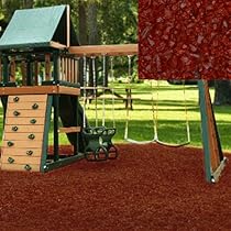 Big Sale Best Cheap Deals Swing Set Playground Rubber Mulch 75 Cu.Ft. Pallet-Brick Red