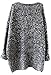 SheIn Women's Batwing Sleeve Oversized Pullover Knitted Sweater