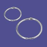Book Rings, 3/4 Diameter, Silver