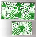 Checkbook Cover Debit Set Made with St Patricks Day Shamrock Patchwork Fabric