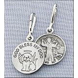 GOD BLESS MY DOG - Saint Francis Charm, Tag - with Prayer Card from Fantasy Farm