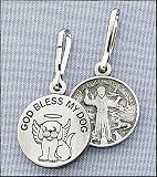 GOD BLESS MY DOG - Saint Francis Charm - Tag