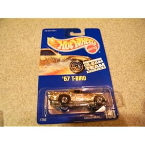 Hot Wheels 57 T-Bird 190 Gleam Team Blue Card 1991