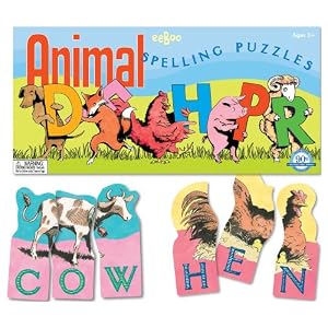 eeBoo Animal Spelling Puzzles
