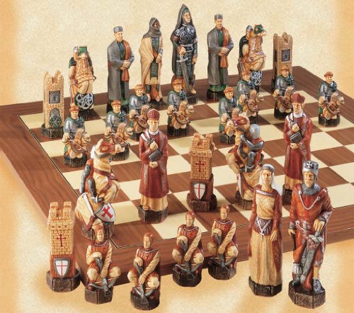 The Crusades Hand Painted Chess Set