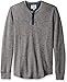 Lucky Brand Men's Thermal Henley in Heather Gray