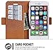 iPhone 8 Case, iPhone 7 Case, WWW [Crocodile Pattern] Premium PU Leather Wallet Case Flip Phone Case Cover with Card Slots for iPhone 7/8 Brown