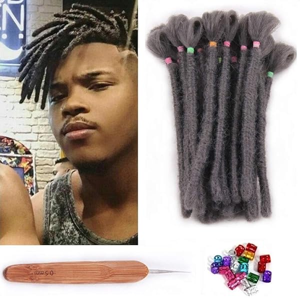 Dsoar Dreadlock Extensions For Men 6 Inch Synthetic Dreads
