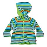 Zutano Boys 2-7 Toddler Multi Stripe Reversible Zip Hoodie