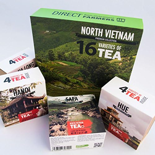Sense Asia Gourmet Tea Gift Set TEA from FARMERS 16 Loose Leaf Teas