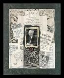 Linda Jade Charles Bach Composer Black Wood-Mounted Art Poster Print - 16