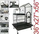 New Large Play Top Bird Cage Parrot Finch Macaw Birdcages Heavy Duty