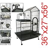 New Large Play Top Bird Cage Parrot Finch Macaw Birdcages Heavy Duty