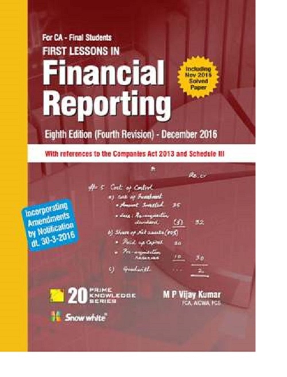 MP Vijay kumar Financial Reporting Book ca final