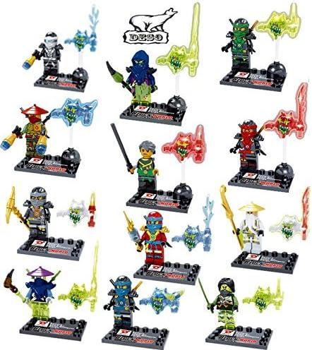 DESO?? 12PCS Ninjago minifigures lego Ninjago figures ninjago toy set Compatible with Lego come with original box