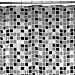 Maytex Tiles PEVA Shower Curtain, Black
