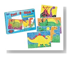 Lauri Toys Peel and Stick by Numbers Dinosaurs