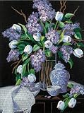 Lilacs And Lace Crewel Kit
