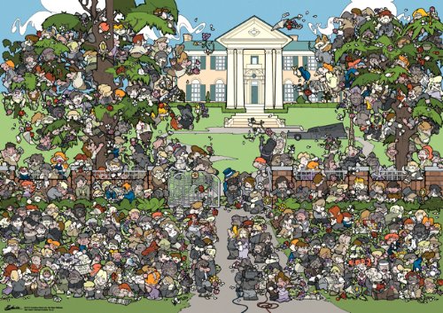 Heye 29419 - Standardpuzzles 1000 Teile Wheres Elvis Graceland, Daniel Lalic Preisvergleich