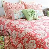 Amy Butler Full Bloom Paisley in Twin (Mango Pink with Soft Yellow)