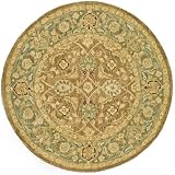 Safavieh Anatolia AN549A Brown 6 Round Handmade Hand Spun Wool Area Rug Safavieh Anatolia AN549A Brown 6 Round Handmade Hand Spun Wool Area Rug