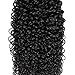 Allove Hair 6a 3bundles-pack Unprocessed Virgin Brazilian Kinkys Curly Hair Bundles Human Hair Extensions Weave 300g Natural Black