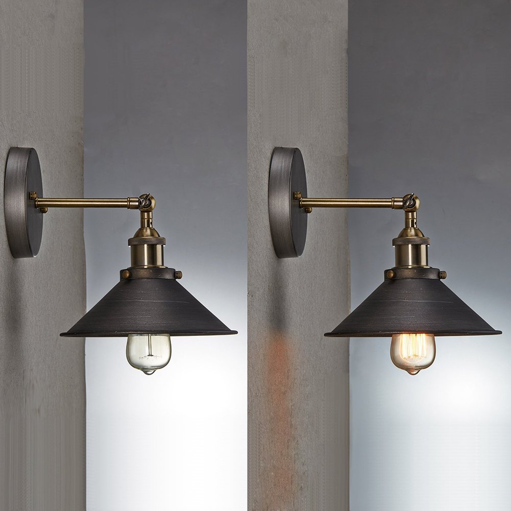 Sanyi Vintage Wall Light Fixture Industrial Edison Simplicity 1 Light